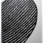 抽象画のグラフィティアート 原画 絵画 キャンバス画 モノクロ 一点